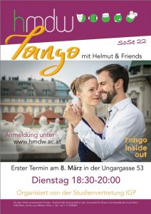Tango argentino für Studierende Tango Inside Out Tango Wien Tango Vienna Helmut Höllriegl hmdw tanz