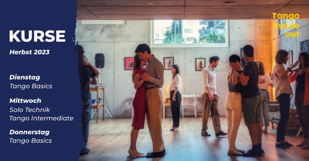 Kursprogramm Herbst 2023 Tango Inside Out Atelier SOL Tanzen im Sonnwendviertel