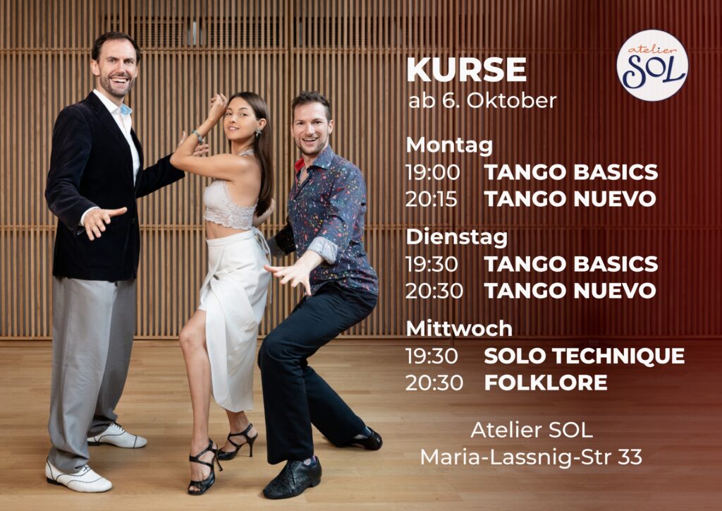 Kurse Herbst 2025 Tango Inside Out Atelier SOL