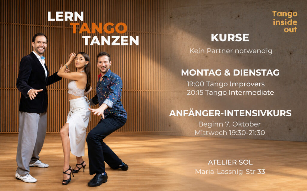 Kurse Tango Inside Out im Atelier SOL Oktober 2026